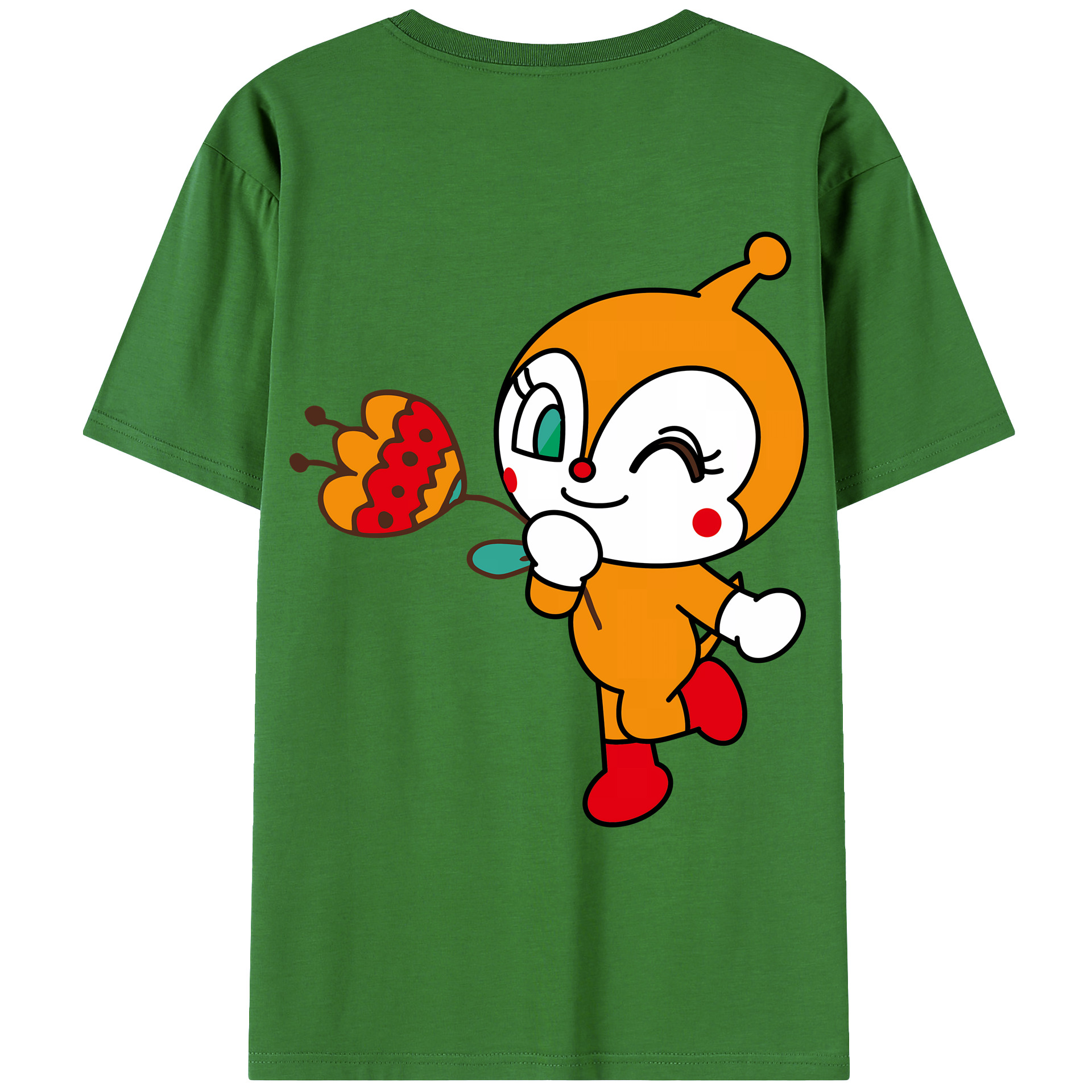 （画像用） アンパンマン Anpanman レディース半袖Tシャツ(バックプリント)